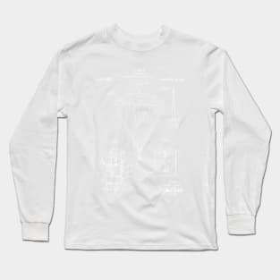 Parachute Patent - Sky Diving Art - Antique Long Sleeve T-Shirt